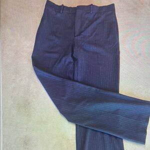 Men's Black Pinstripe Pants